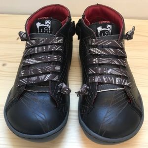 Camper Peu High Top Brwn w/ Line Design, Size 11.5